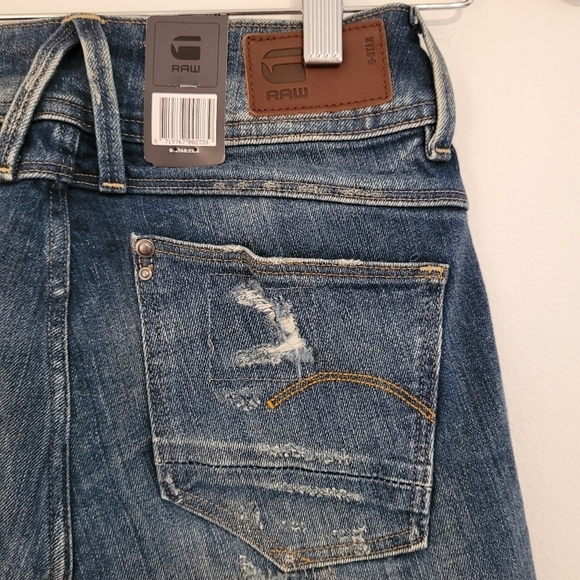 NWT G-Star Restored Denim Lynn mid skinny jeans size W24/L30 - Picture 7 of 16